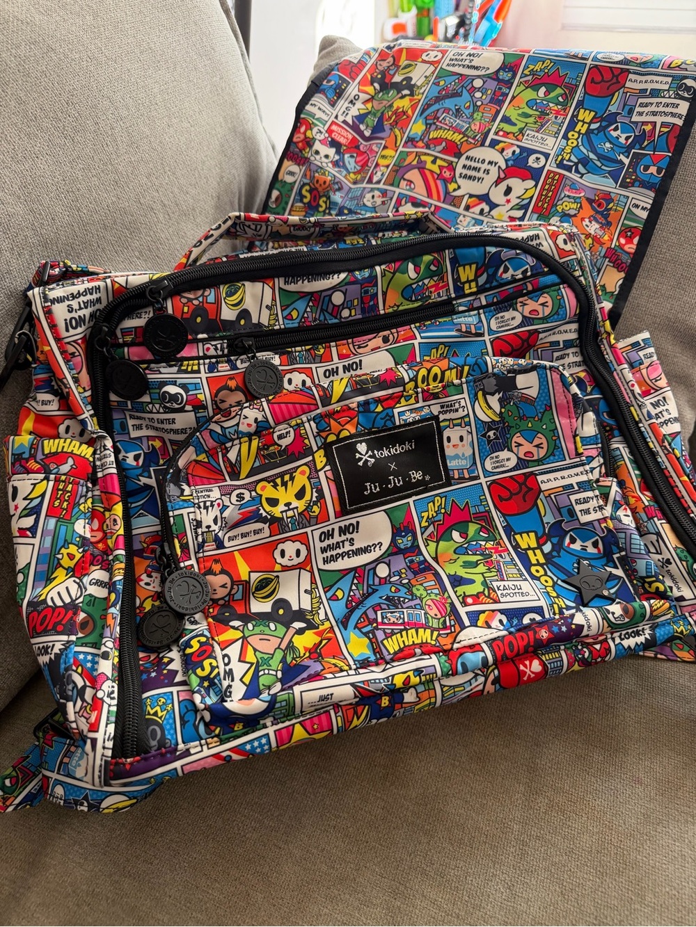 JuJuBe x TokiDoki Super Toki BFF diaper bag